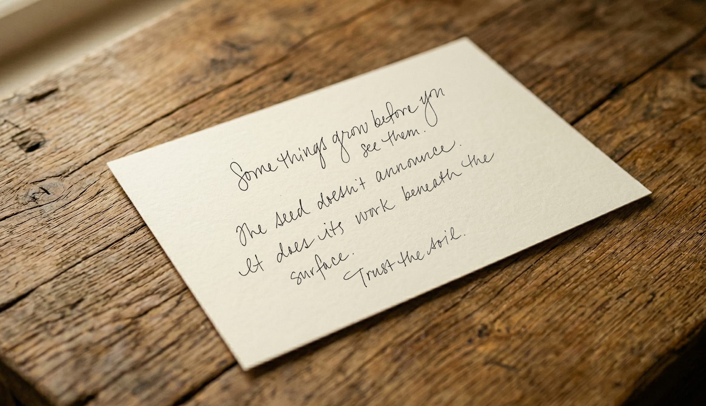 The Haven Shift: A Handwritten Poem